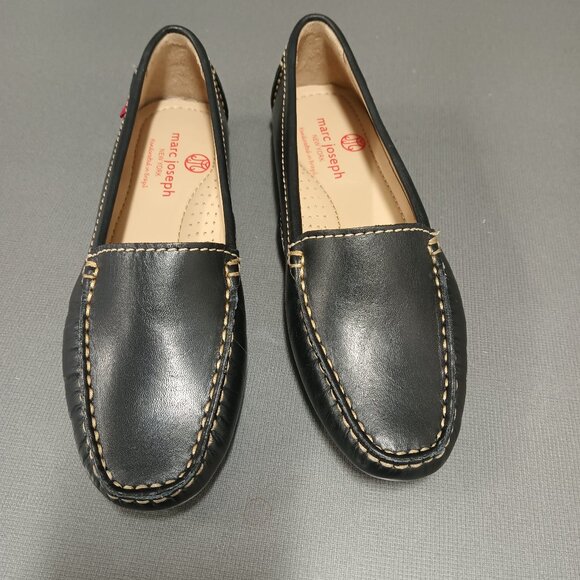 MARC JOSEPH NEW YORK Black Leather Loafer Size 5, Made in Brazil. Brand New. - Picture 1 of 5